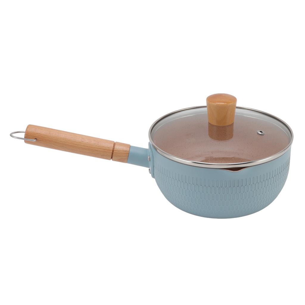 Kastrull Non-stick Aluminiumlegering Multifunktionell Mjölkkanna med Trähandtag för Induktion Gas