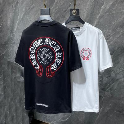 8241 Zomer Nieuw Hoge Kwaliteit Katoen Ronde Hals Los Groot Maat Heren en Dames T-shirt Koppel T-shirt