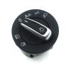 For Golf MK5 MK6 Passat B6 B7 CC Touran Caddy Tiguan Chrome Headlight Switch 5ND941431B Add Auto Function