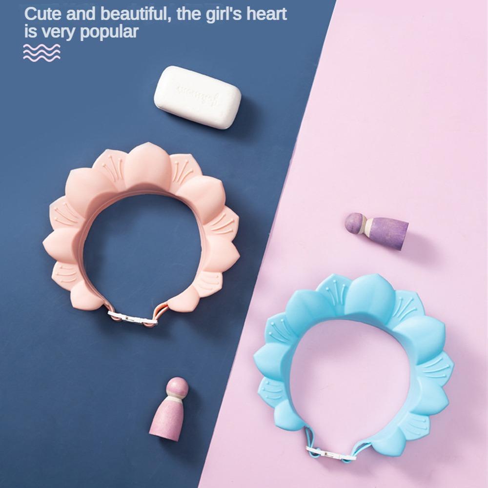 Baby Shampoo Cap Adjustable Wash Shower Hat For Newborn Kids Ear Protection Children Bath Visor Head Cover Cute Shield