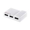 BUFFALO 4-port Self-powered Hub with Power-linked Power Saving Function, White BSH4AE12WH