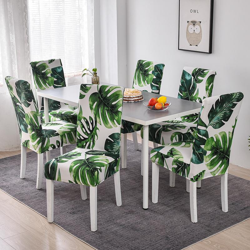 Dining Room Chair Slipcover Stretch Dining Chair Cover Parsons Seat Cover Stretch Chair Cover For Dining Room Kitchen 1/2/4/6Pcs