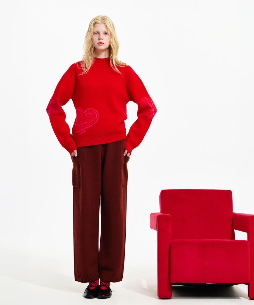 Seunoya 25Fw Wool Whole Garment Knit Pants