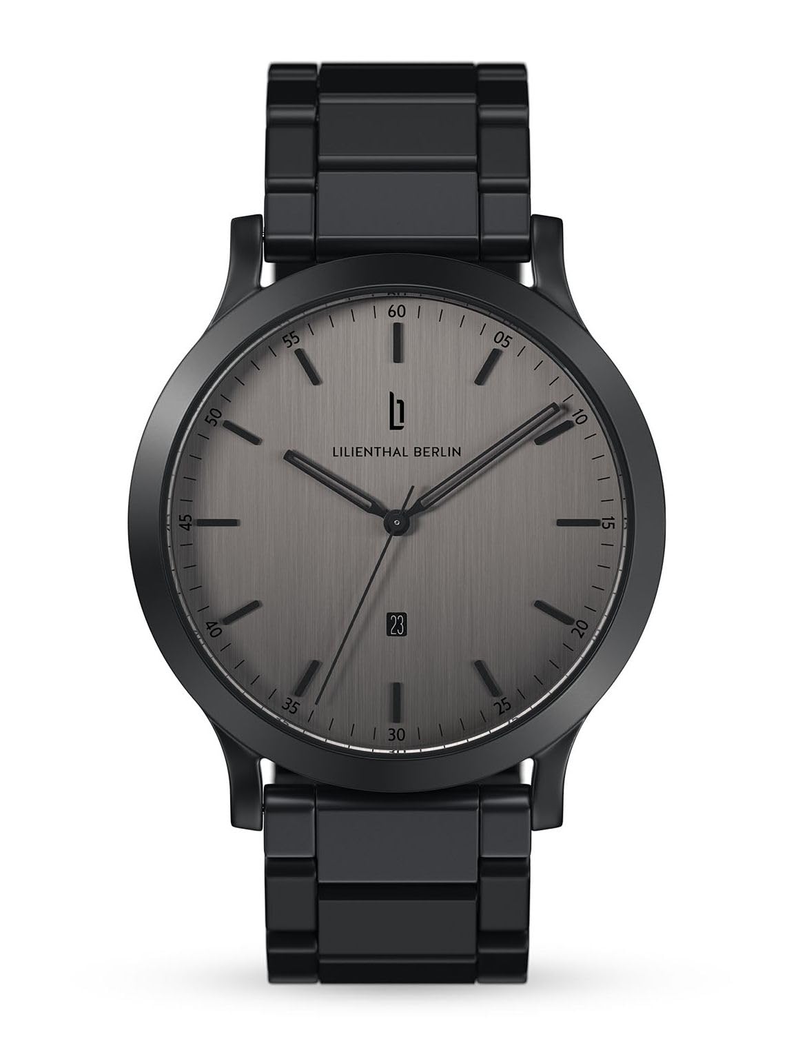 

Lilianthal Berlin Made in Gray Men s Watch, Date, Germany, H01-010-B040C, сірий колір