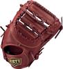 ZETT Soft Steer First Base Mitt for Bordeaux Brown BRFB35513F Left-Handed Throwers, (4000),
