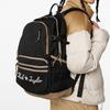 New Converse Polyester Backpack Regular Women's Black Brown 10023813-A01