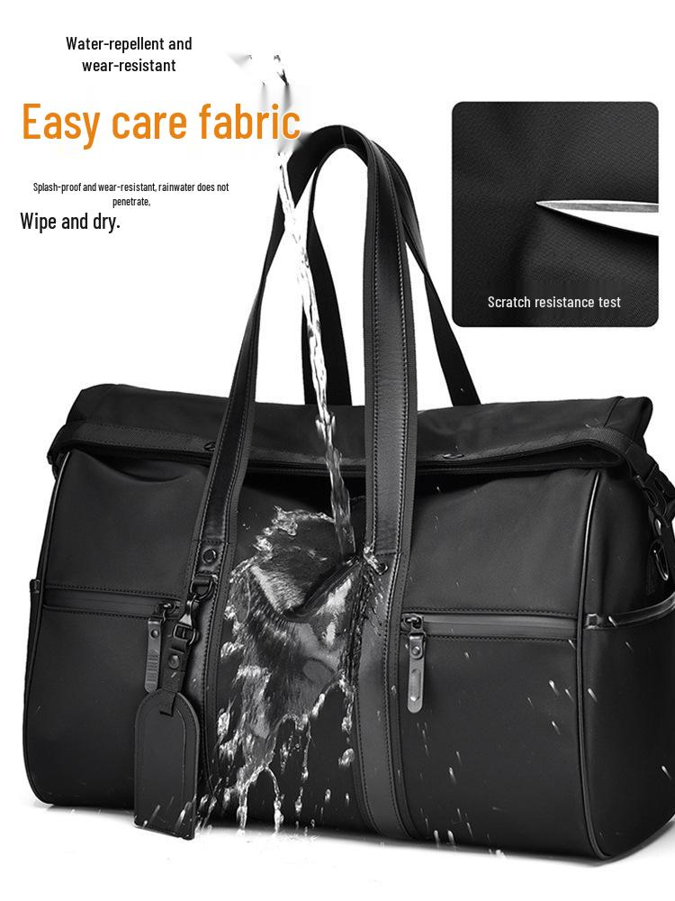 Men's Large Capacity Oxford Cloth Travel Bag for Business and Casual Use with Wet/Dry Separation