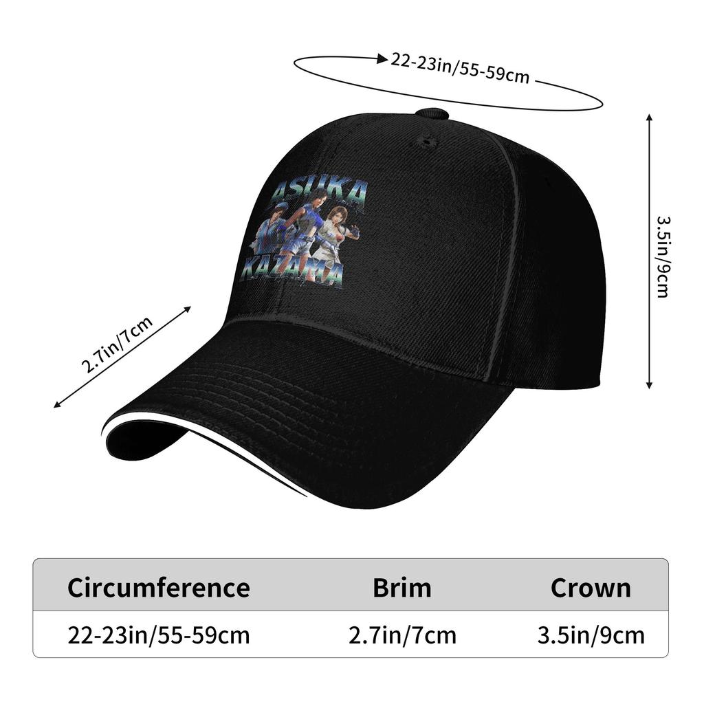 Tekken Game Baseball Cap Street Style Unisex-Teens Trucker Hat Breathable Design Hiking Fishing Baseball Caps Birthday Present