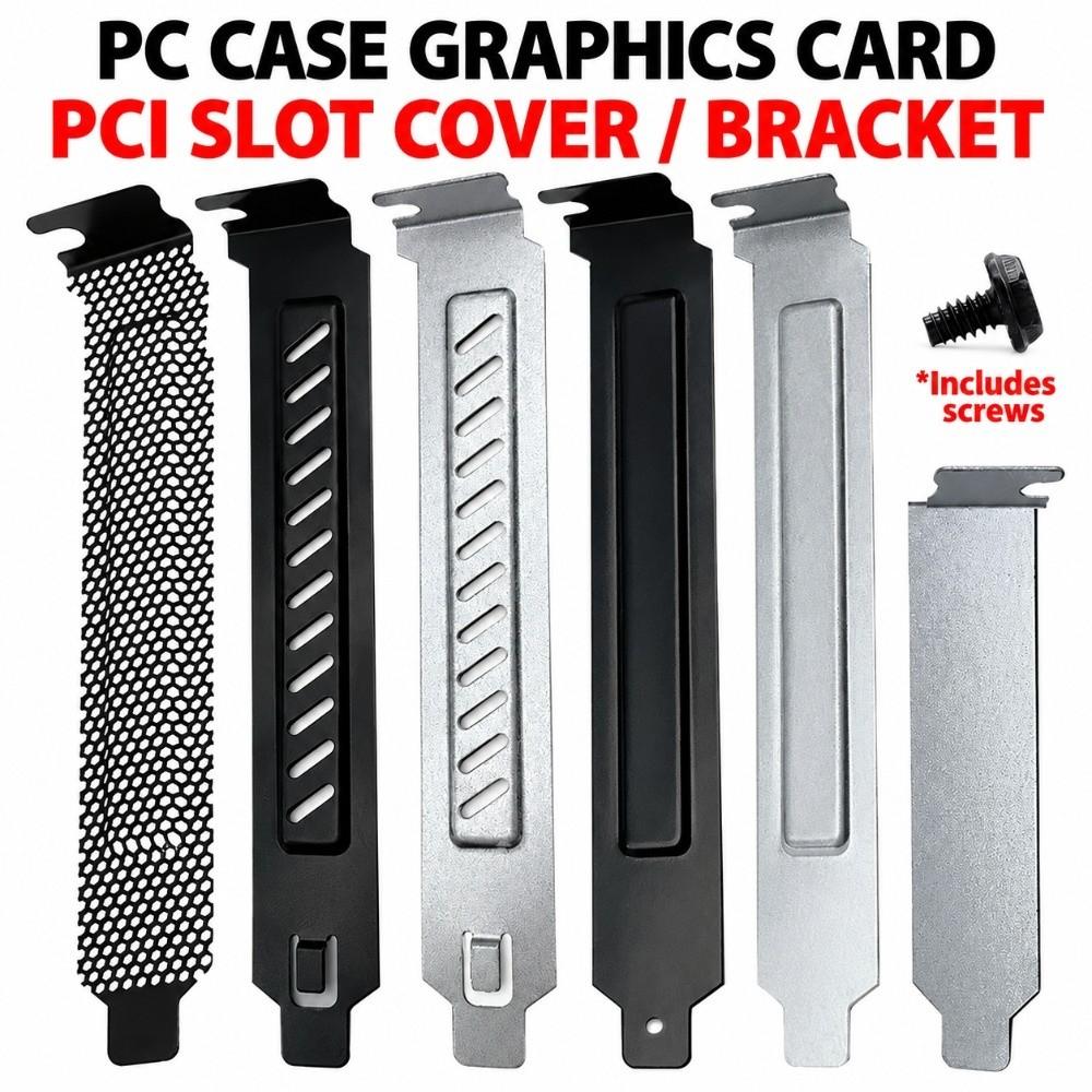 Plug-In PCI Slot Cover With Screws Case Blanking Plate New Dust Filter Plate