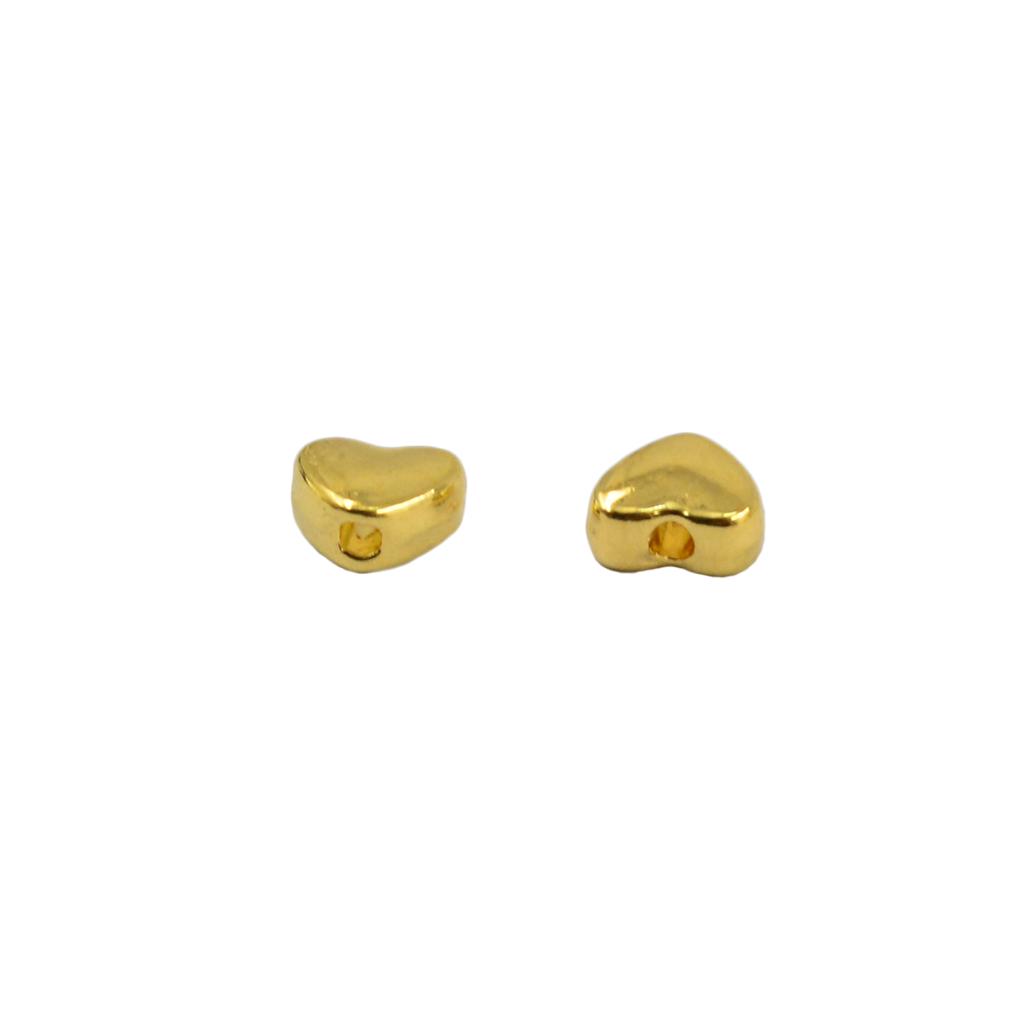 100 τμχ 5mm Mini Love Heart Spacer Loose Beads για κοσμήματα DIY