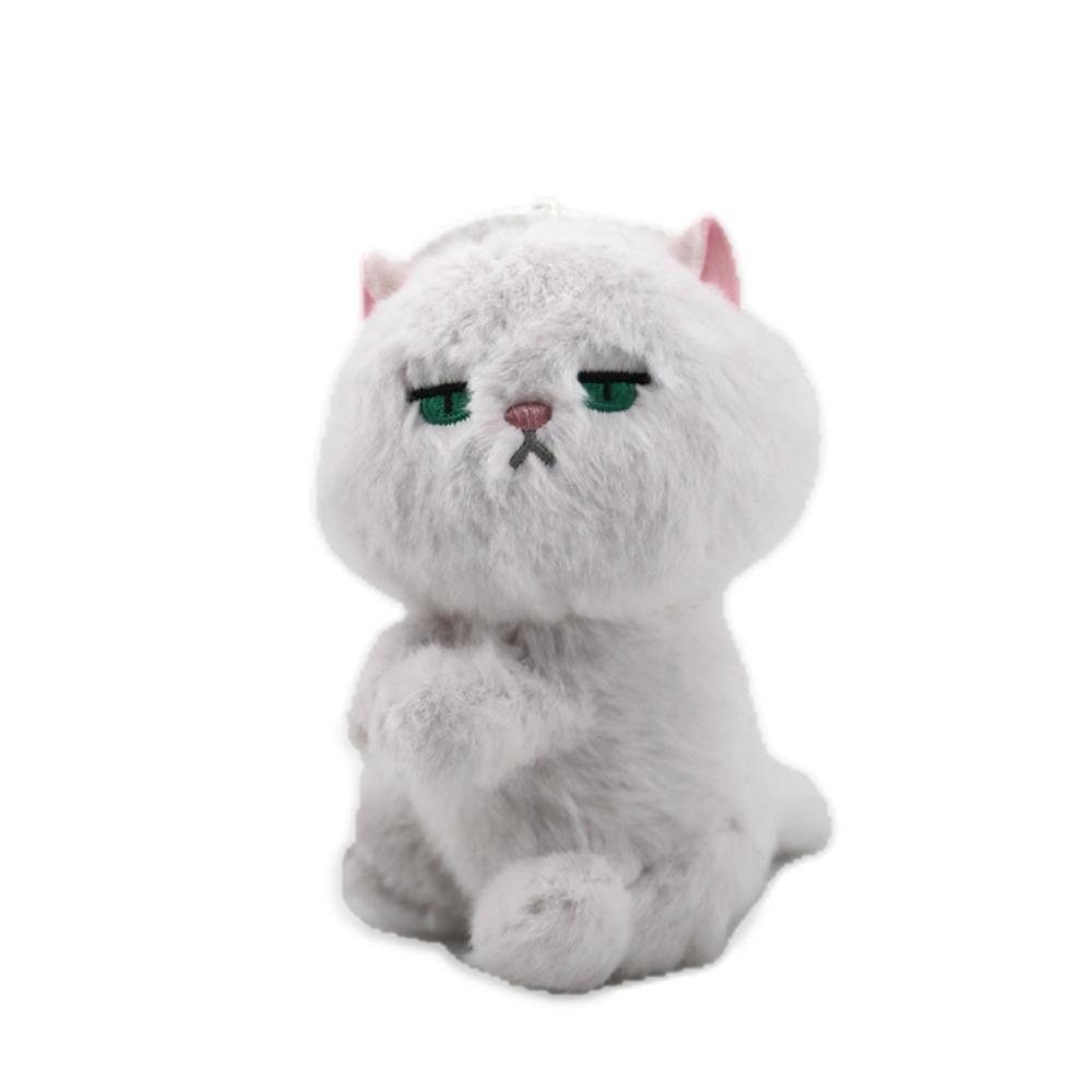 Cartoon Animal Cat Plush Pendant Soft Key Chain Cute Cartoon Clip Doll Toy  Birthday Gift