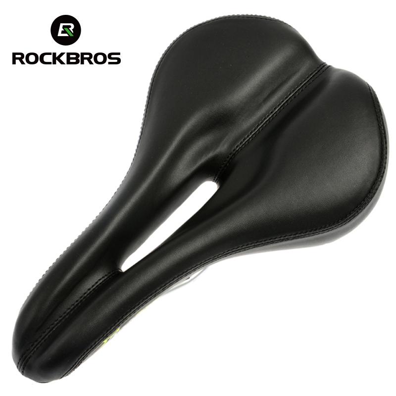 Rockbros Bicycle Saddle Thicken Widen Anti-Shock Bike Mtb Saddle Soft Comfortable Riding Bike Seat Cushion Hollow Saddle Ciclism