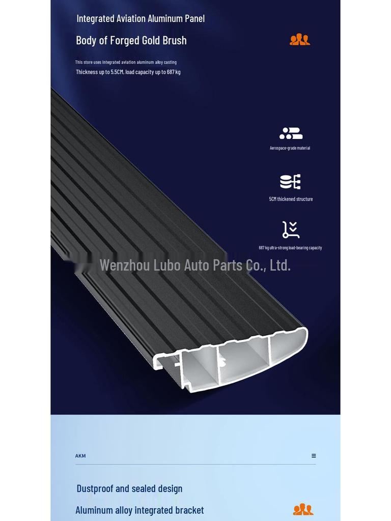 Compatible with 24+ Sinotruk Pioneer V: Single Right Door Auto-Retractable Aluminum Pedal with Welcome Lights.