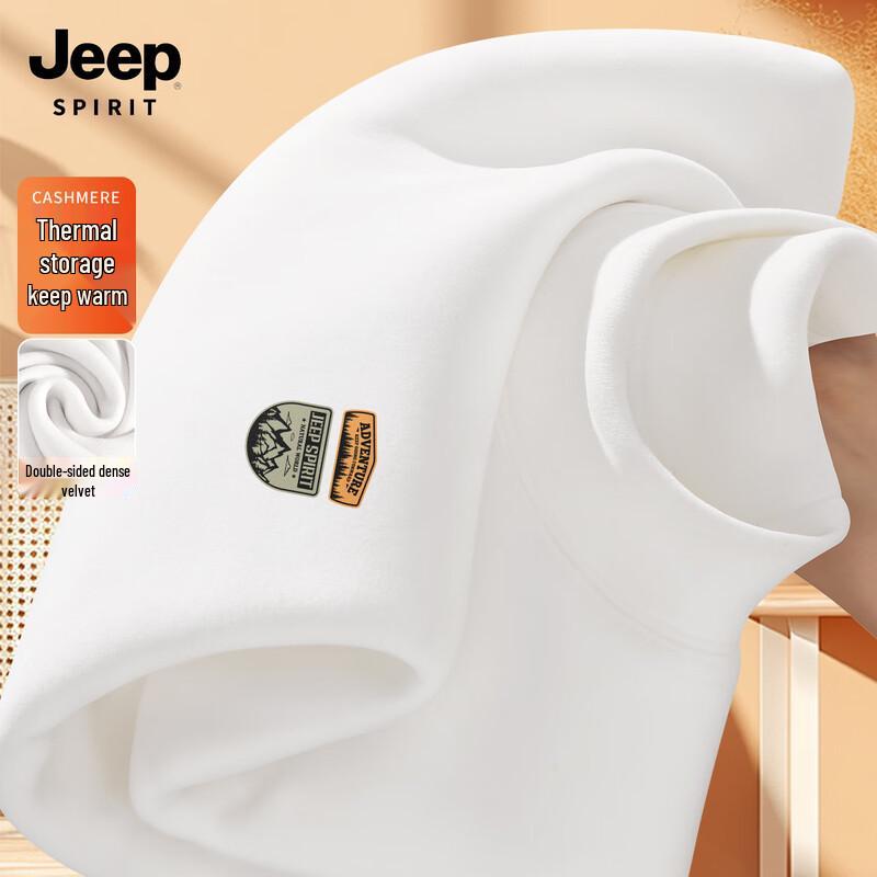JEEP SPIRIT Men s Thermal Mock Neck Long Sleeve Top L