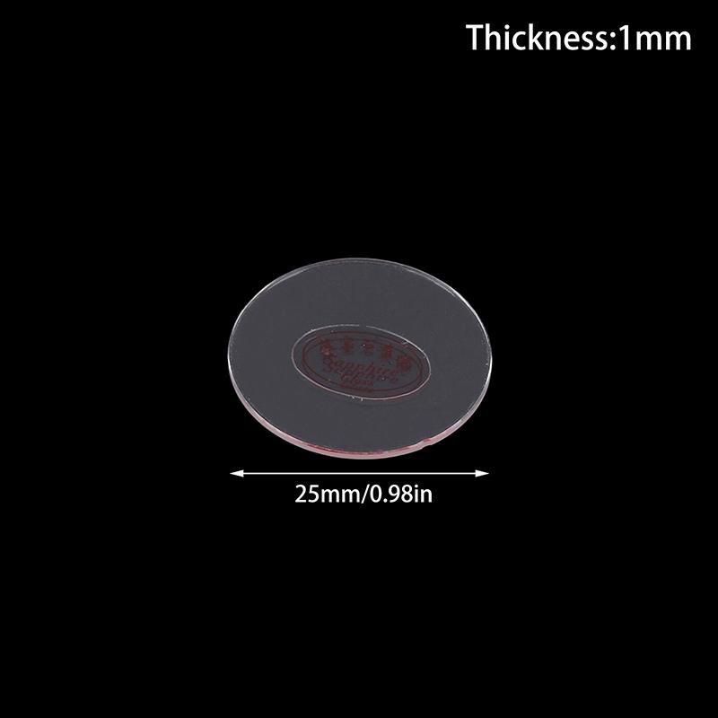 Circular Watch Glass Replacement Flat Sapphire Glass Thickness 1.0Mm Dia 25-35Mm Transparent Crystal Mineral Glass Watch Parts