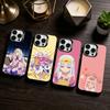 S-Sleepy Demon C-Castle Phone Case For iPhone 17,16,15,14,13,12,11 Plus,Pro Max,XS,Colored Silver Phone Case