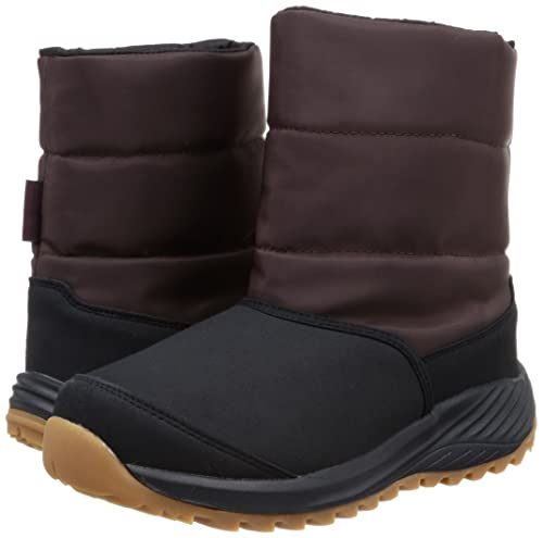 Hi-Tec HT WT012 JOKUTLL ZIP WP Winter Boots, Waterproof and Warm, Navy/Brown, Size 25.5 cm, 3E