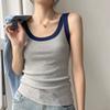 Women's Tank Top Summer New Patchwork Design Sense Base Shirt Sleeveless Inner Anti Slip Top