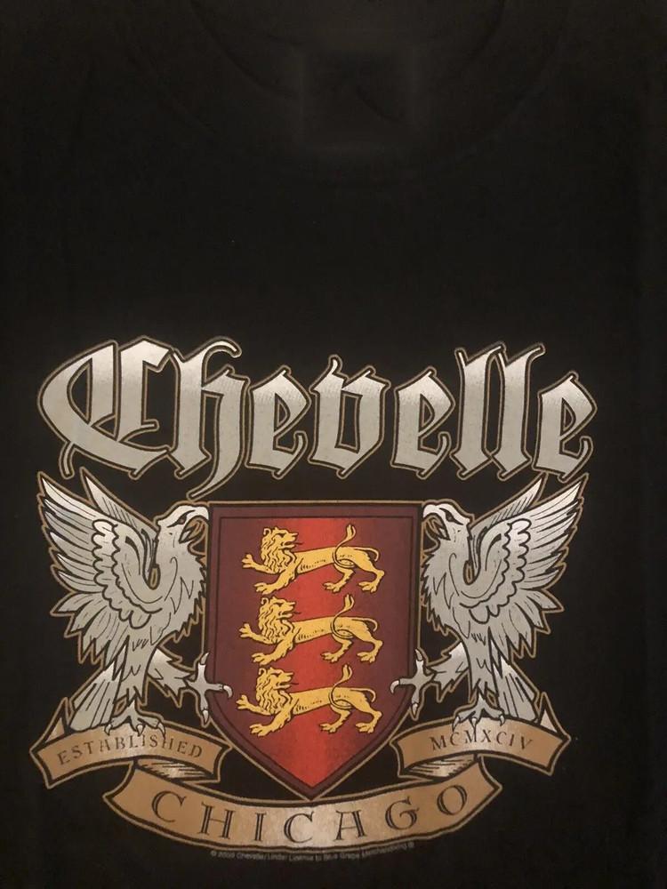 Chevelle band 2003 Chicago T-Shirt Black Unisex Cotton Tee All Size S -5XL Unisex T-Shirt S