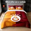 Set Biancheria da Letto Design Galatasaray FC 1 Copripiumino + 2 Federe Morbido Traspirante Biancheria da Letto per la Casa