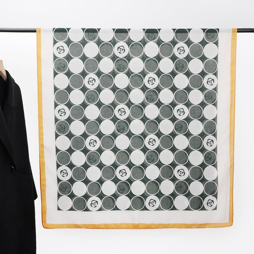 

Осенняя корейская версия нового шарфа из искусственного хлопка и льна 180*90. Осенняя одежда в клетку, теплая шаль с цветным принтом. 180*90cm