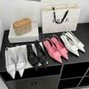 Design sense French temperament not tired feet high heels women's 2025 new thin heel pointed head bag head sandals empty shoes