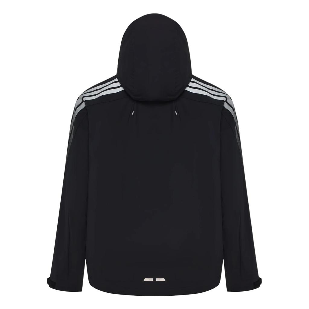 Men's Adidas Jackets Men's Black Hooded (Non-detachable) Moderate