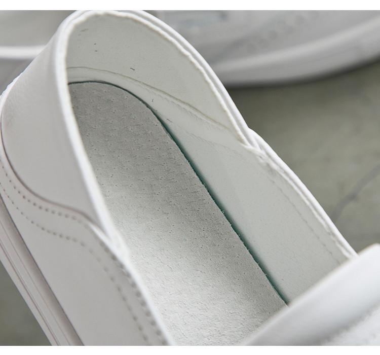 Dámské bílé mokasíny z hovězí kůže: Všestranné kožené nazouvací boty pro jaro/léto 2025