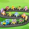 Colorful Magnetic Number Train Number Dinosaur Fruit Animal Educational Building Blocks Wooden Montessori Cognition