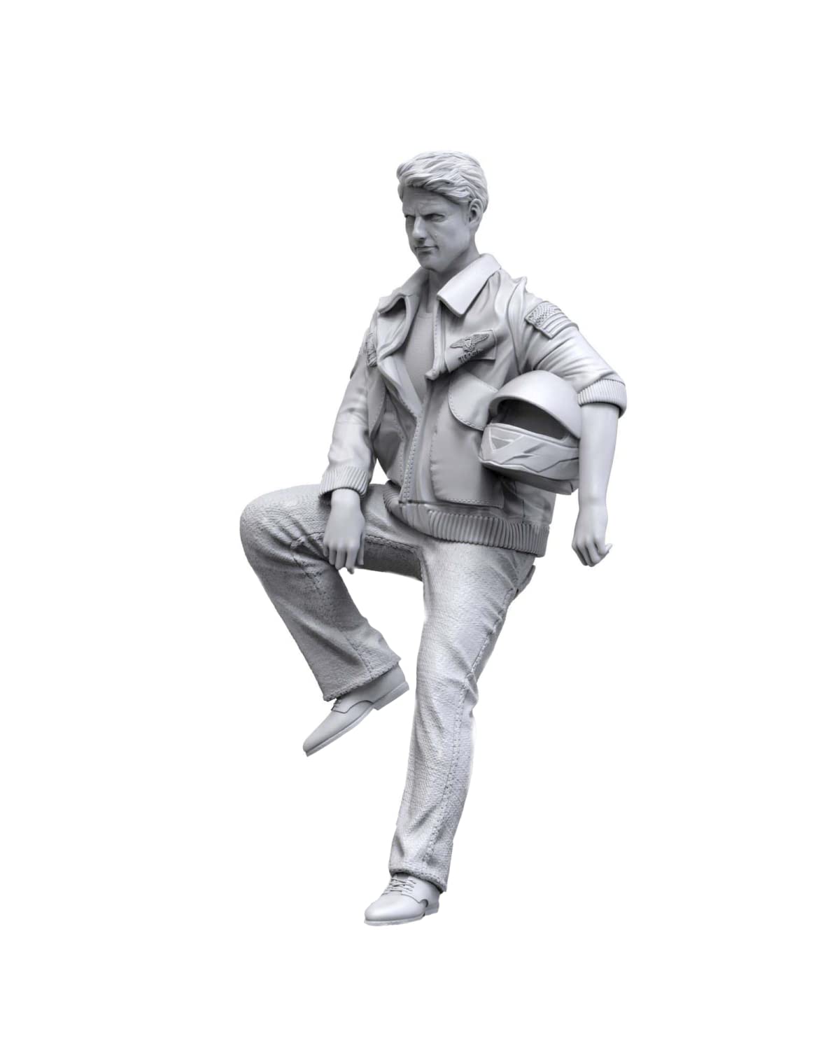 

Tori Factory Big Scale Series Current Navy Top Gun Pilot Leaning on His Car Resin Kit 1/12 U.S. BS-04