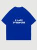 Unisexs Vintage Retro Trendy Hate Everyone Letter Harajuku Print T Shirt Summer Oversize Tee Unisex Streetwear Casual Top Y2k Punk