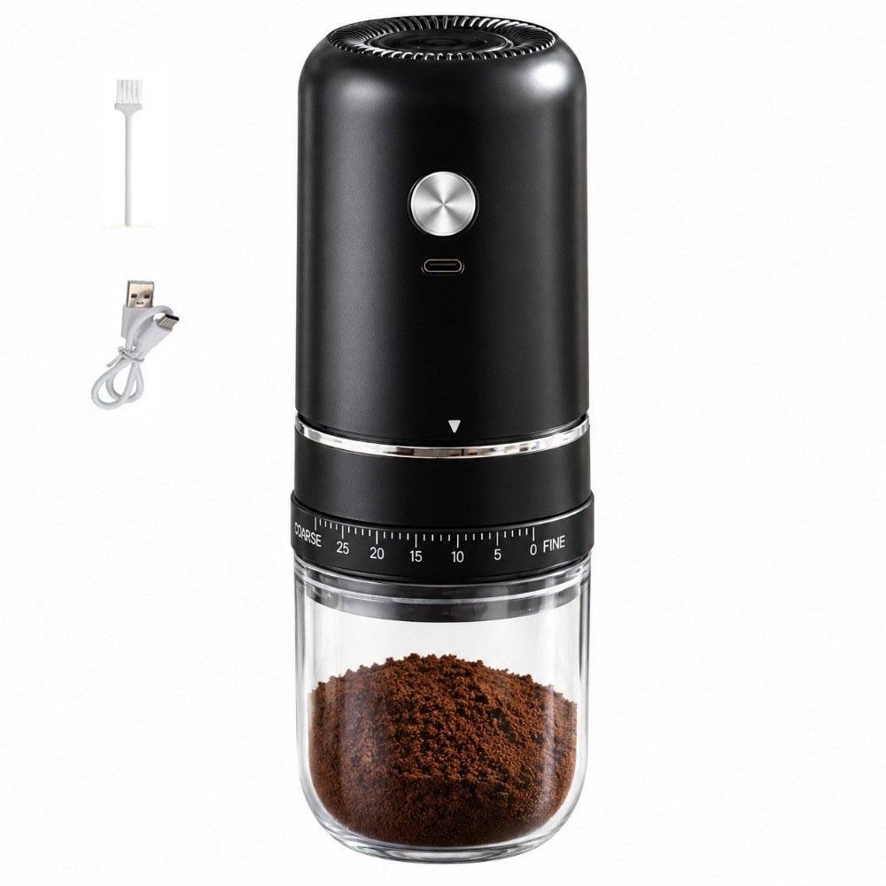 Ceramic Burr Mini Coffee Grinder USB Rechargeable Coffee Bean Grinder  Hand Pour Coffee