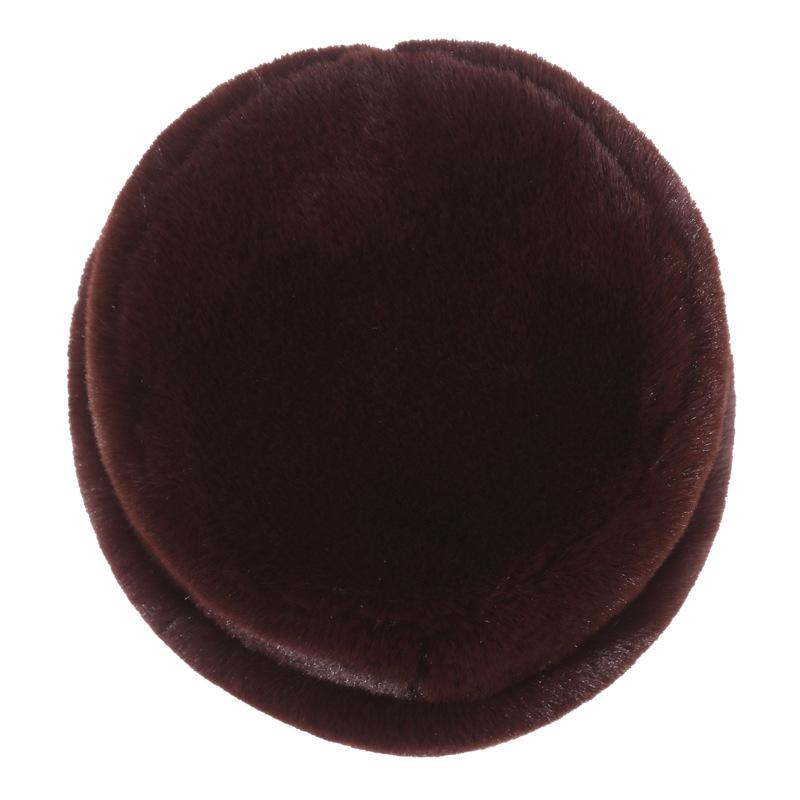 Autumn and winter cotton hat men's thickened mink hat neck protector old dad thickened warm mink hat