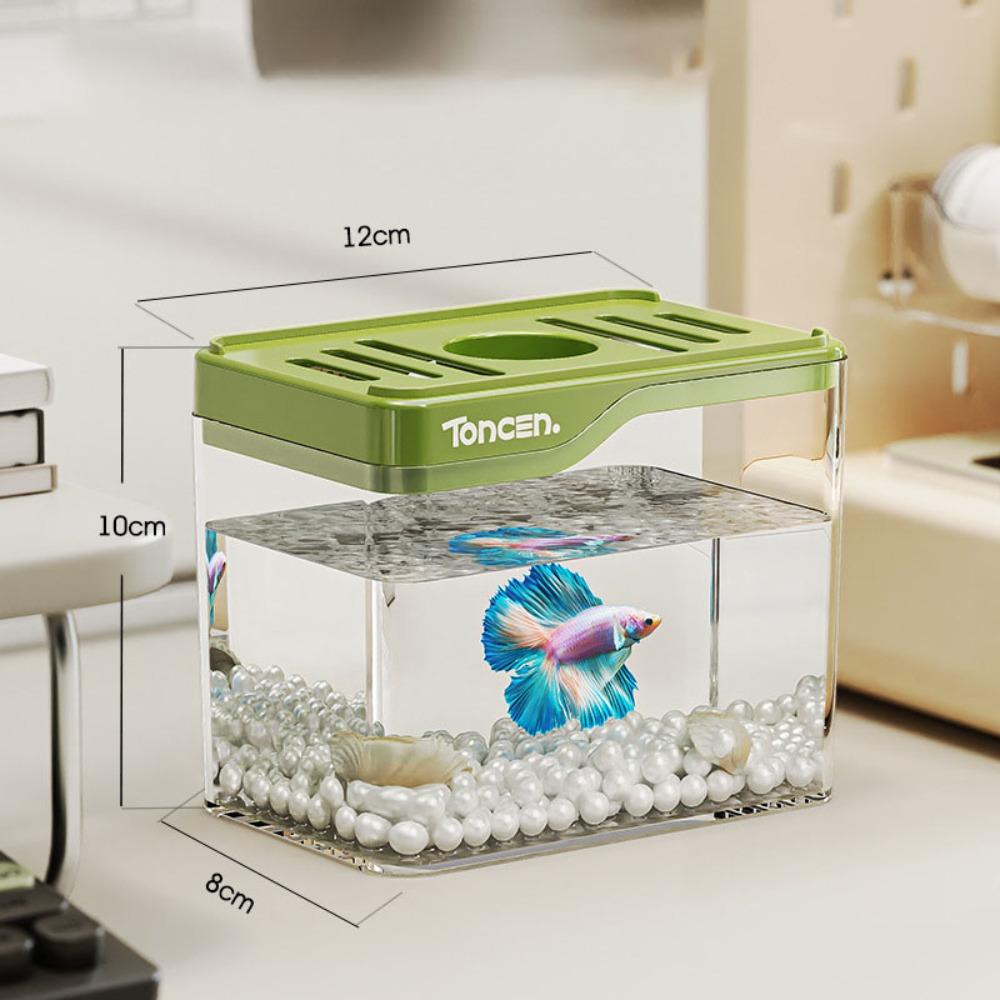 Resistant Falling Fish Tank Square Turtle Tank Ecologicals Tank  Ornamental Fish Decor