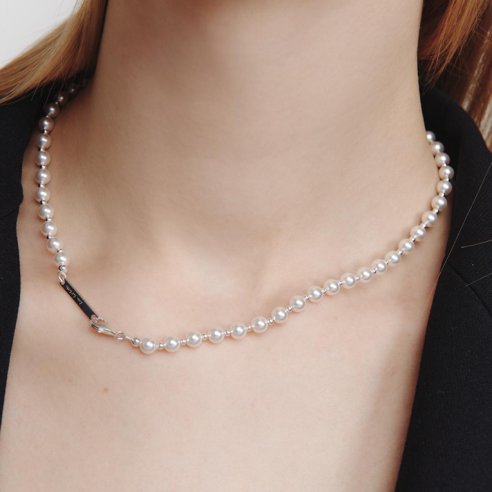 Lunne Silver 925 Ball Swarovski Pearl Necklace #Lsn43