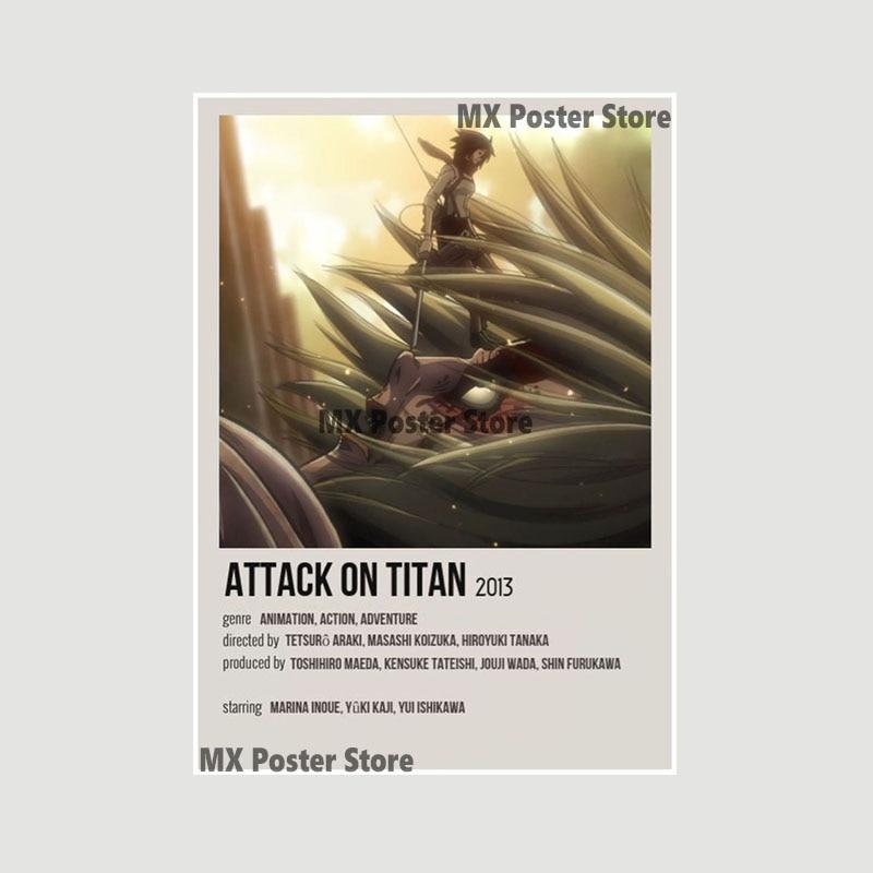 Demon Slayer White Paper Poster Classic Japan Anime Series Art Cartoon Painting Sticker for Home Bar Art Wall Decorative Mural