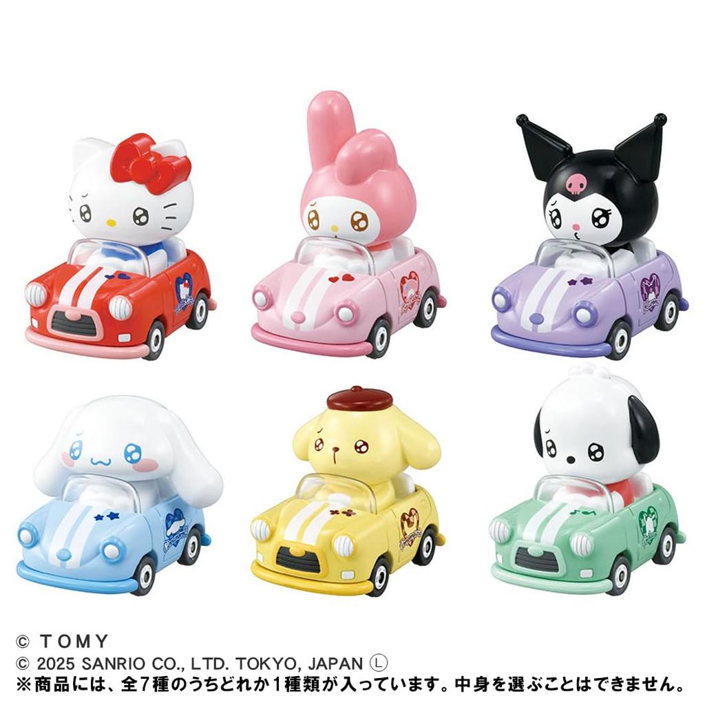 TAKARA TOMY Tomica Dream Tomica TOMICA TUNES SANRIO CHARACTERS Miniature Car Toy for Ages 3 and Up Vol.1 (Single Item)