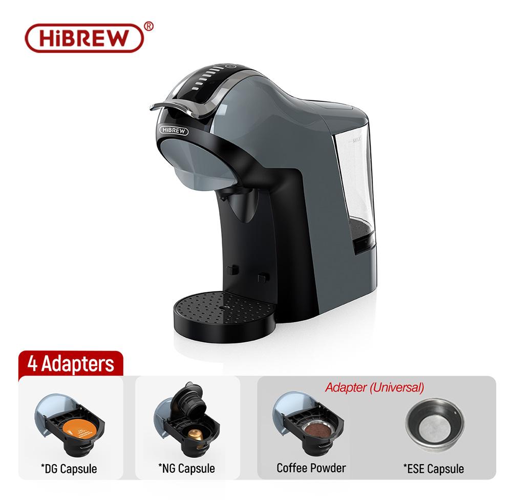 HiBREW H17 Machine à Café Capsule 4-en-1, Infusion Froide & Chaude, Extraction 20 Bars, 7 Niveaux d'Eau Réglables, Contrôle Tactile