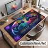 Spielcontroller-Thema Benutzerdefiniertes Mauspads Personalisierter Druck Name Text Schreibtischunterlage Für Home Office Tischdekoration