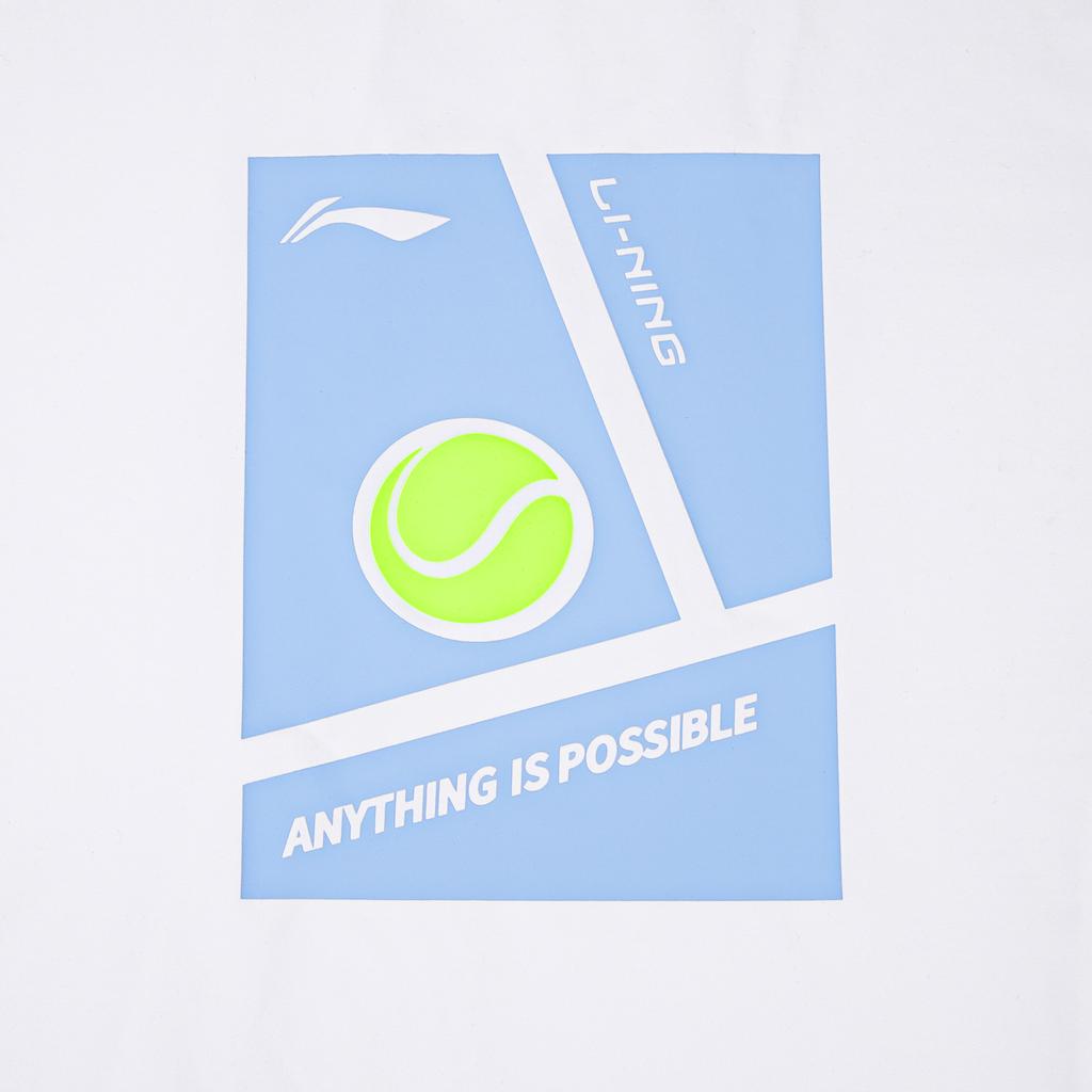 Li Ning Tennis Pattern Casual Fashion Sports Trend Design Short Sleeve T-Shirt Men Tops AHSUF81-1