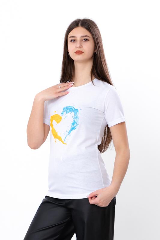 

Дівчача футболка – Унікальний дизайн та зручна посадка, Літо, 6021-T HC 104 білий