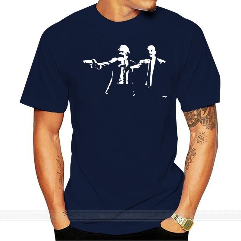 New Arrival Marx And Lenin Marxist Socialist Communist Tshirt For Men Humorous Awesome Adult Tshirts Homme Tee Top S