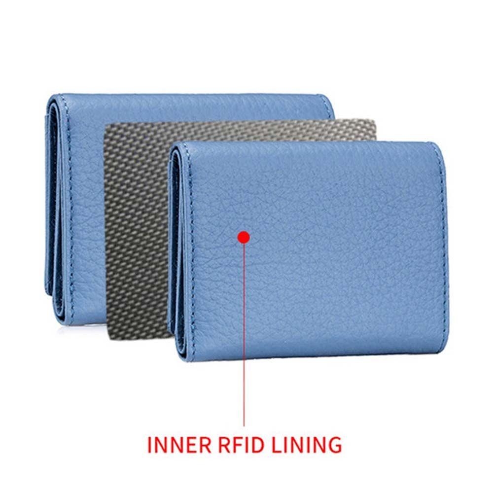 Girls Retro Coin Bag Women Gift Buckle Wallet Rfid Wallet ID Card Holder Coin Purse Short Purse