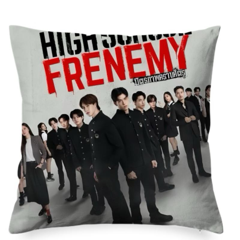 Skynani Nani Hirunkit Sky Wongravee Double-Sided Printing Pillowcase Thai Tv High School Frenemy Drama Stills Home Cushion Cover