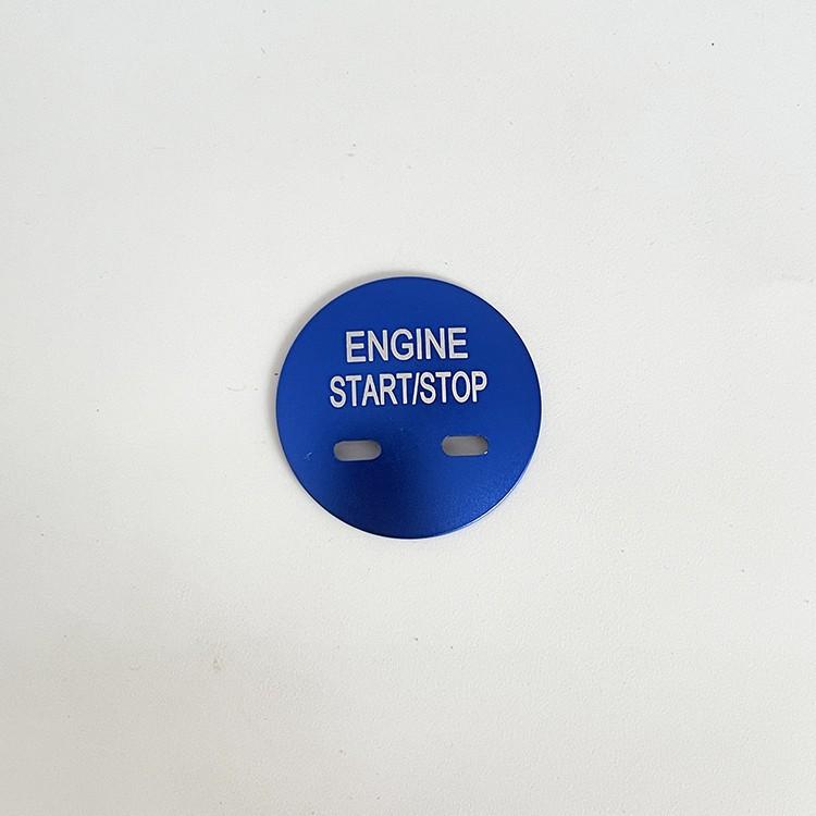 Für MG MG5 MG6 ZS HS Aluminiumlegierung Einknopf-Startverkleidung Zündschalter Dekorativer Ring Autoaufkleber Innenzubehör