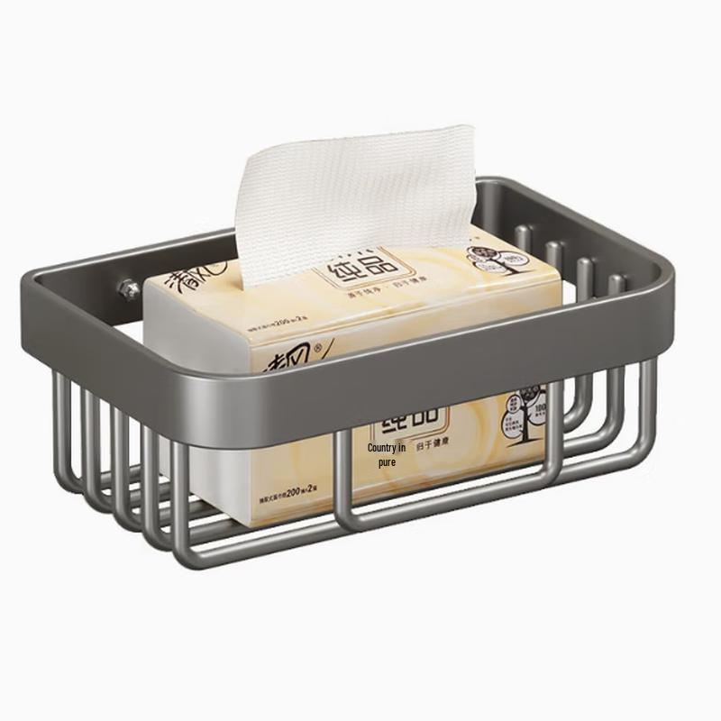 

Настенная кухонная полка для хранения без сверления с держателем для бумаги