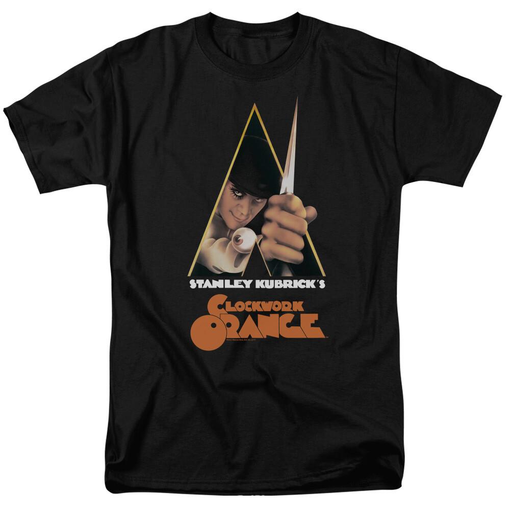 A Clockwork Orange Poster T Shirt Licensed Horror Movie Retro Tee Classic Black XL