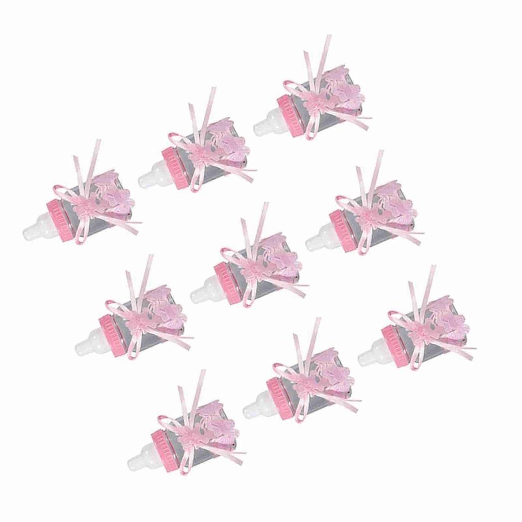 Candy Chocolate Bottles Box For Baby Shower Party Favors Gifts Decorations 12pcs Pink