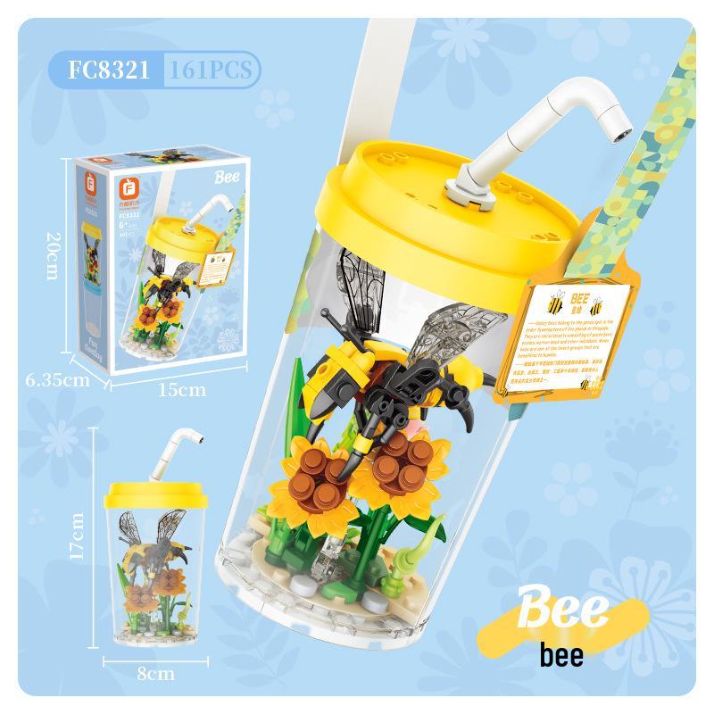 

Креативный веселый развивающий конструктор - Модель FC8320 (Насекомое, Цветок, Дизайн чашки для молочного чая)