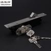 Stainless Steel Sliding Door Lock with Single Narrow Hook for Bathrooms